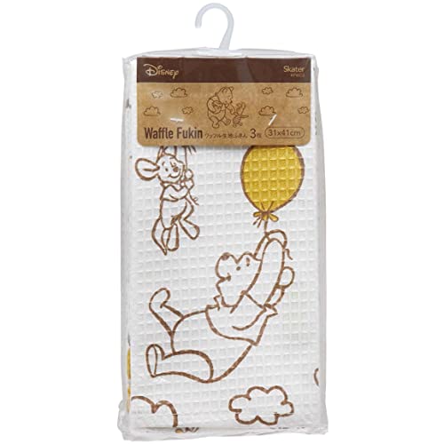 Rakuten - スケーター(Skater) ワッフル生地ふきん3枚 ディズニー くまのプーさん 31×41cm KFWC3-A