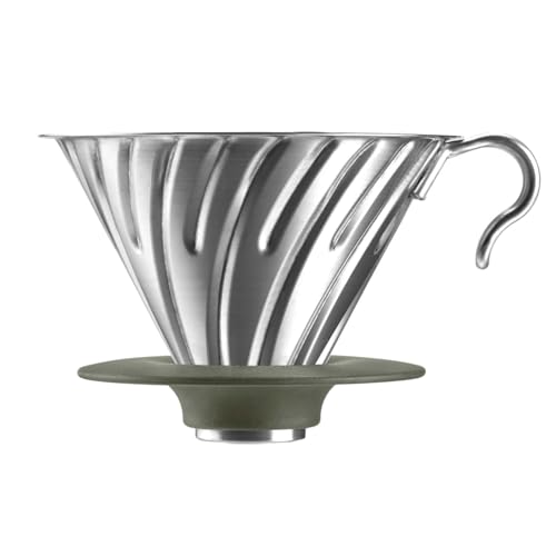 Coffee Kettles - HARIO(ハリオ) V60メタルドリッパー 1~4杯用 シルバー 日本製 O-VDM-02-HSV