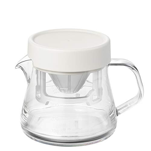 曙産業 コーヒーサーバー ストロン 400 コンパクトドリッパーセット ホワイト 3杯分 日本製 軽くて割れにくいトライタン樹脂製 ガラスのよう