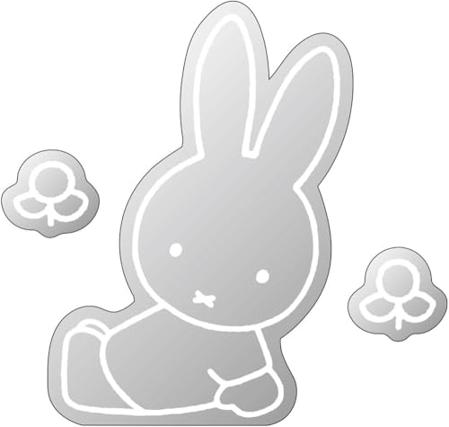 カジュアルおはな/長さ13.6 x 幅11 cm/MF-5542895OH・パッケージ個数:1・サイズ：約H98×W71×D2mm・材質：アクリル・生産国：中国・miffyのデコレーションミラー・お部屋のアクセントや身だしなみチェックに。スマホやノートにも