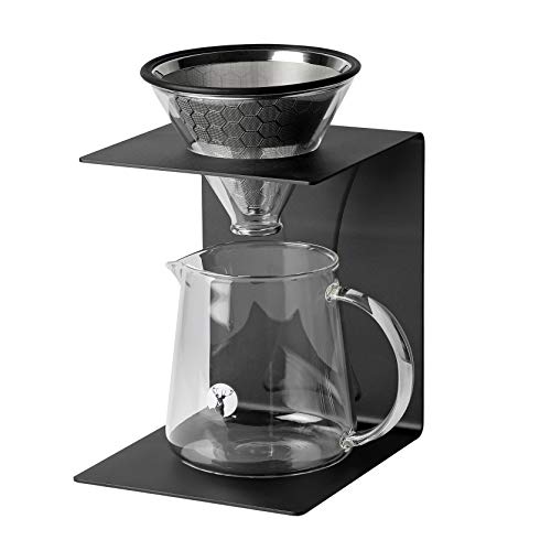 パール金属 キャプテンスタッグ 珈琲 ドリッパーセット ブラックスタンド 約2~4杯分 UW-3519