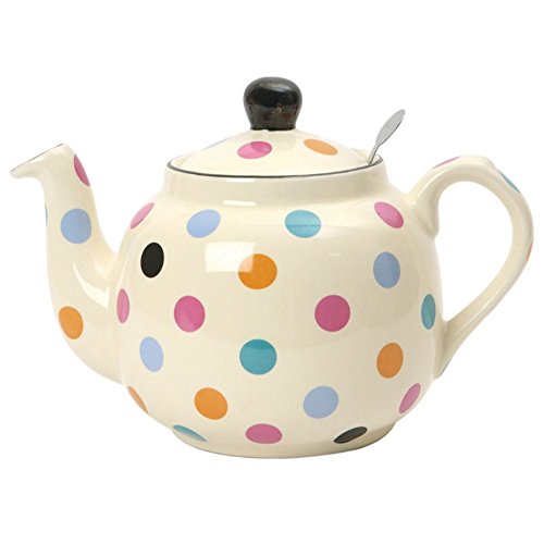 Metallic - ロンドンポタリー (London Pottery) ファームハウス ティーポット アイボリー/ドット 2cup