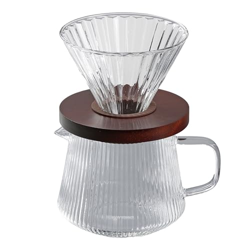 パール金属 PYREX パイレックス フィルターカップ&ポット500mlセット コーヒードリッパーセット コーヒーサーバー 耐熱ガラス CP-8