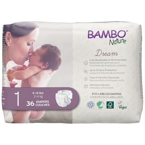 Training Pad - BAMBO Nature バンボネイチャー ドリーム テープタイプ NB新生児 （2kg〜4kg） 36枚入り（bn16923）