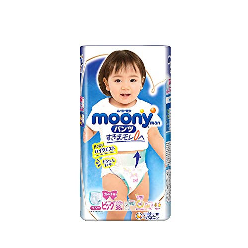 【パンツ ビッグサイズ】ムーニーマン女の子 エアフィット (12~17kg)38枚
