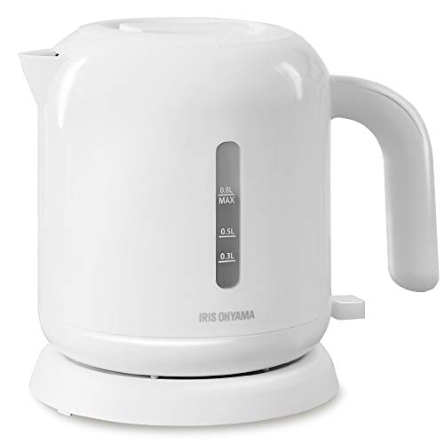 アイリスオーヤマ 電気ケトル 800ml お手入れカンタン フィルター掃除/蓋取り外し...