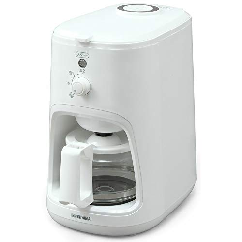 Rakuten - アイリスオーヤマ コーヒーメーカー 全自動 メッシュフィルター ホワイト WLIAC-A600-W