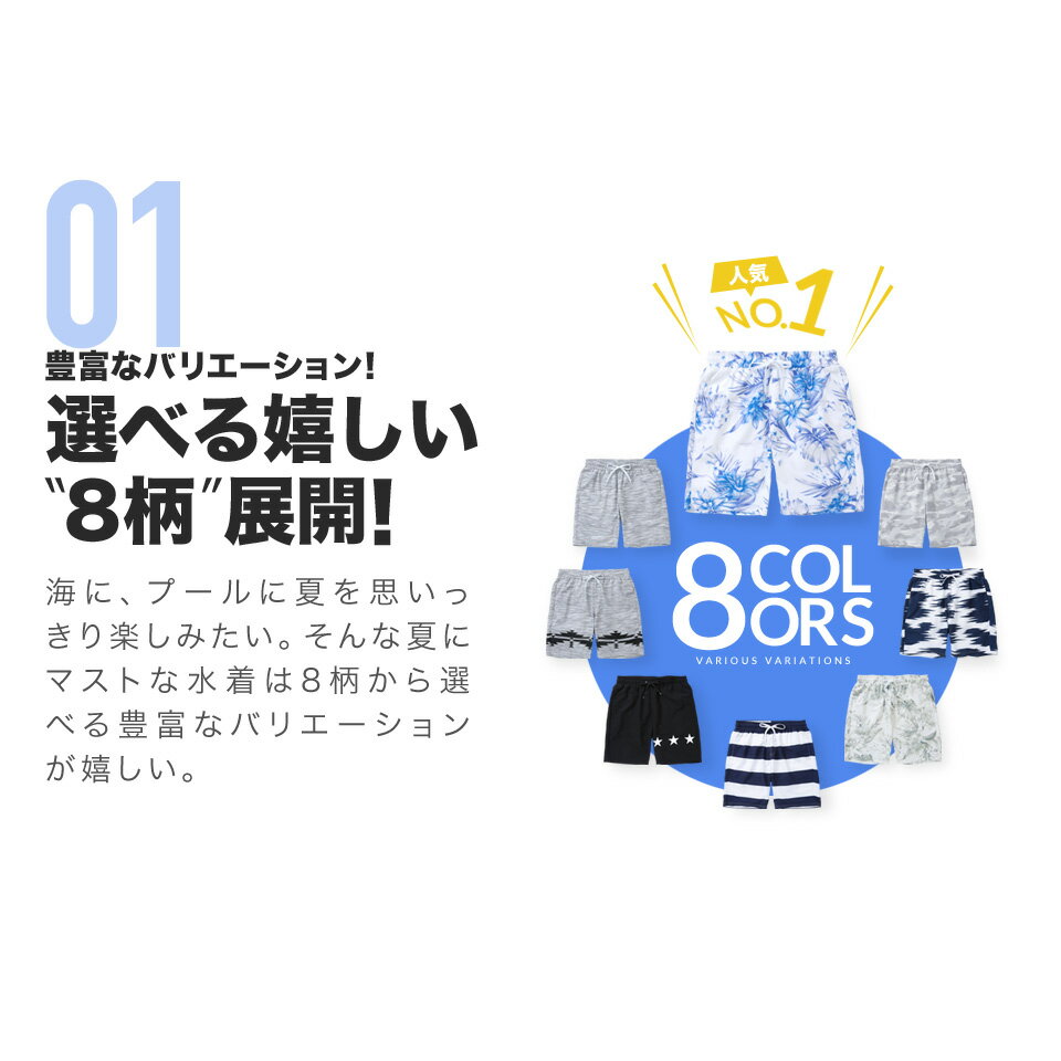 水着メンズスイムウェアサーフパンツハーフパンツパンツボトムスショーツショートパンツ水着海ビーチパンツタウンユース送料無料水陸両用◆マルチパターンスイムショートパンツ◆