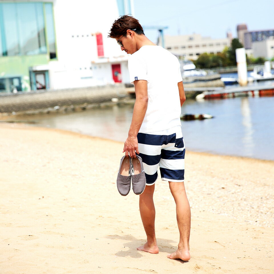 水着メンズスイムウェアサーフパンツハーフパンツパンツボトムスショーツショートパンツ水着海ビーチパンツタウンユース送料無料水陸両用◆マルチパターンスイムショートパンツ◆