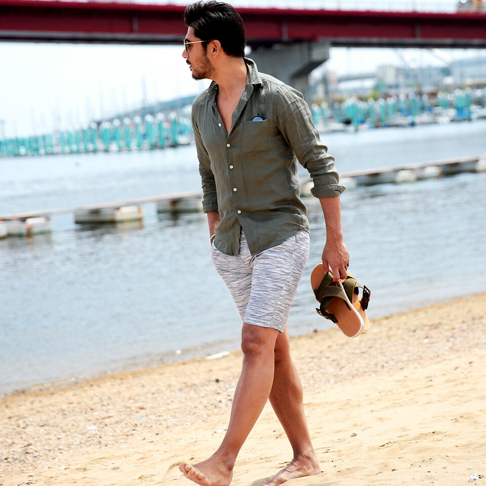 水着メンズスイムウェアサーフパンツハーフパンツパンツボトムスショーツショートパンツ水着海ビーチパンツタウンユース送料無料水陸両用◆マルチパターンスイムショートパンツ◆