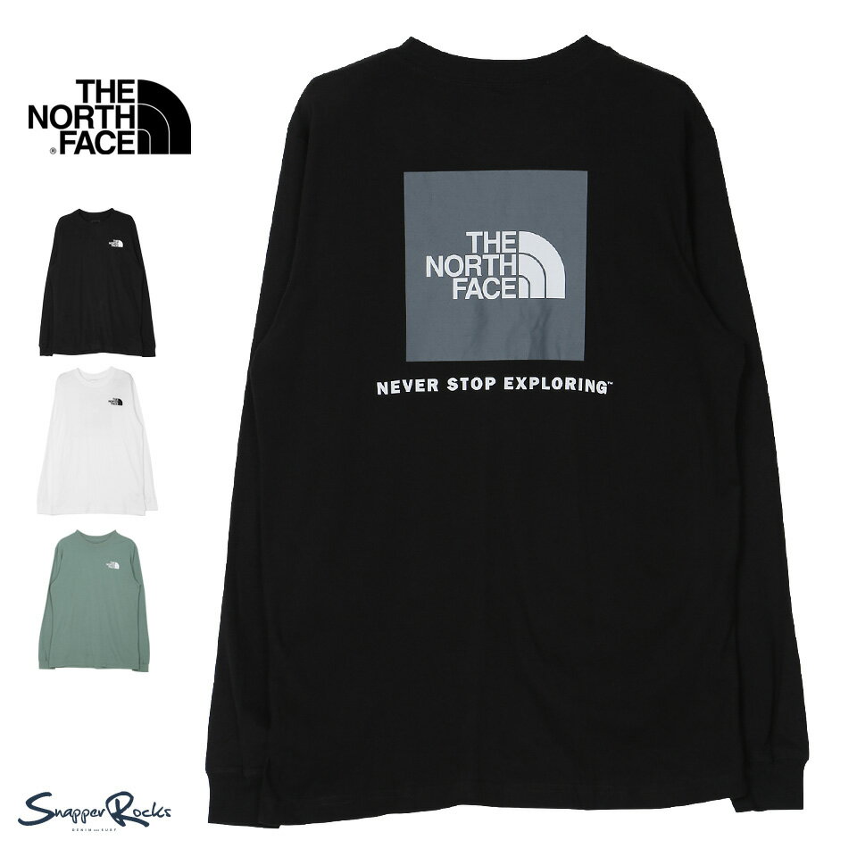 【福袋対象外】【送料無料】【クーポン対象外】◆THE NORTH FACE(ノースフェイス) M L/S BOX NSE TEE◆ブランド ロンT メンズ Tシャツ おしゃれ 長袖Tシャツ ロンティー カットソー トップス メンズファッション 秋 秋服 春 春服 長袖 綿100％ ブラック ホワイト アウトドア