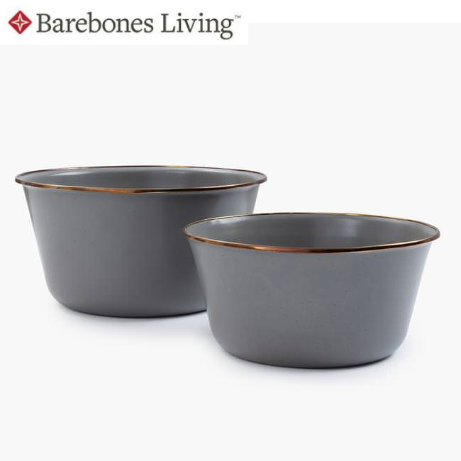 Barebones Living ベアボーンズリビング Enamel Mixing Bowl Set of 2 エナメルミキシングボウル2サイズセット 20235032 【 アウトドア キャンプ BBQ 料理 】