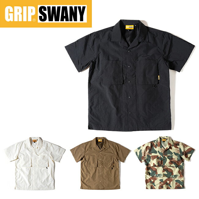 【エントリーでP10倍★9日20:00～16日1:59まで】GRIP SWANY グリップスワニー SUPPLEX CAMP SHIRT 2.0 サプレックスキャンプシャツ GSS-31 【 トップス 半袖 メンズ 】