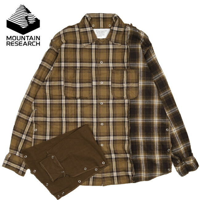 Rakuten - 【エントリーでP10倍★9日20:00-16日01:59まで】Mountain Research マウンテンリサーチ No Sew Shirt2 ノーソウシャツ MTR3374 【 トップス メンズ 長袖 チェック 】