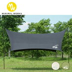 MINIMAL WORKS ミニマルワークス BLUEHOLE HEXA TARP ブルーホールヘキサタープ MGTA-BH000-GO2 【 六角形 日除け アウトドア キャンプ 】