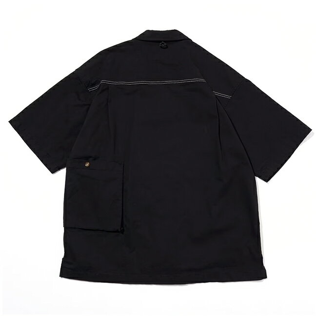 【夏の売り切りセール！50%OFF以上の商品も！】JONAS CLAESSON ジョナスクレアッソン Big Silhouette Nylon Open Collar Shirt ビッグシルエットナイロンオープンカラーシャツ 【 半袖 Tシャツ トップス フリークスストア アウトドア 】