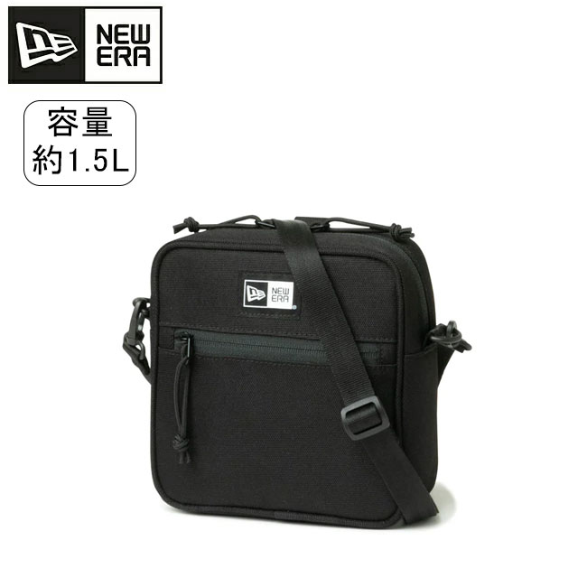 Rakuten - 【エントリーでP10倍★9日20:00-16日01:59まで】NEWERA ニューエラ スクエアショルダーポーチ 1.5L ボックスロゴ ブラック 13552459 【 ショルダーバッグ カバン コンパクト アウトドア 】【メール便・代引不可】