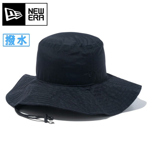 楽天SNB-SHOP【エントリーでP10倍★9日20:00～16日1:59まで】NEWERA ニューエラ アドベンチャー ワイドブリム ウォーターリペレント ブラック 14119832 【 遮蔽 日よけ サファリハット 速乾 撥水 海 プール 】