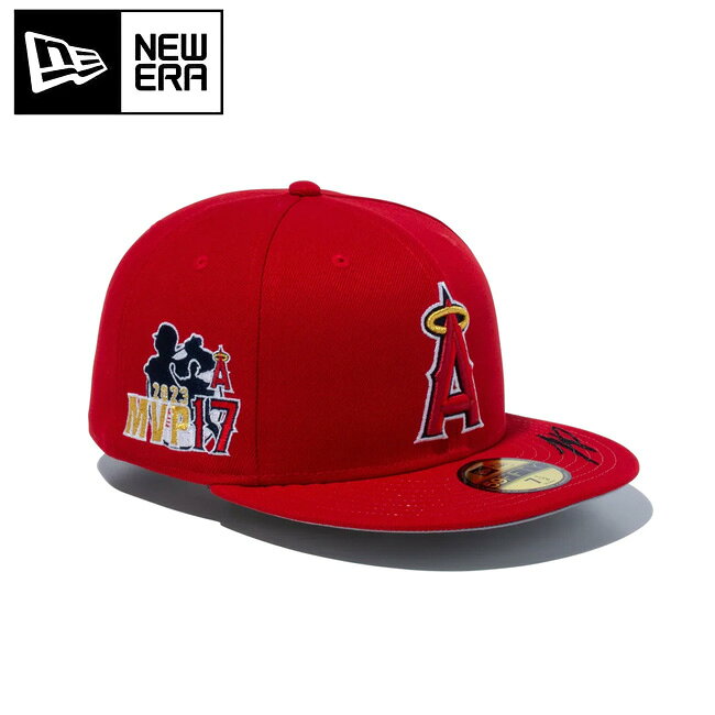 Rakuten - 【エントリーでP10倍★9日20:00-16日01:59まで】NEWERA ニューエラ 59FIFTY Shohei Ohtani American League MVP & Home Runs Leaders ロサンゼルス・エンゼルス スカーレット 14339797 【 メモリアル キャップ 帽子 アウトドア 大谷翔平 クリスマス 】【 SS2506T 】