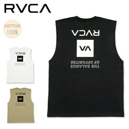 RVCA ルーカ UP STATE CUTOFF TANK アップステートカットオフタンク BE041352 【 ノースリーブ タンクトップ コットン 切りっぱなし 袖なし トップス アウトドア 】【メール便・代引不可】