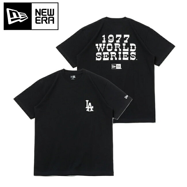 NEWERA ニューエラ 半袖コットンTシャツ MLB Apparel World Series ロサンゼルス・ドジャース ブラック 14121896 