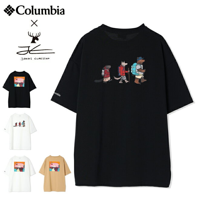 楽天SNB-SHOPJonas Claesson ジョナスクレアッソン×Columbia コロンビア Lake to Avenue S/S Tee レイクトゥアベニューショートスリーブTシャツ PM1859 【 トップス 半袖 アウトドア コラボ 吸湿 速乾 UVカット 】【メール便・代引不可】