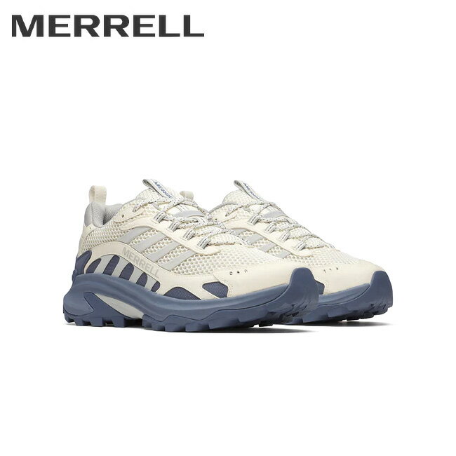 Rakuten - MERRELL メレル MOAB SPEED 2 VENT 2K SE モアブスピード2べント2ケースペシャルエディション Chalk/Indigo 006969 【 メンズ スニーカー 靴 通気性 ハイキング 軽量 防臭 タウンユース 】 【SS2506O】