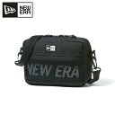 【5/4〜5/5限定★GWクーポン配布中】NEWERA ニューエラ ショルダーポーチ ラージ 2L プリントロゴ ブラック × ホワイト 14521315 【 ...