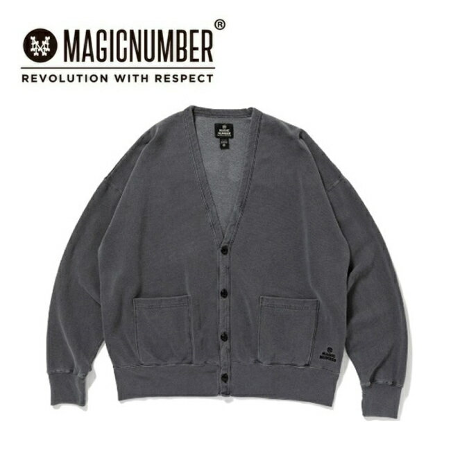 Rakuten - 【エントリーでP10倍★9日20:00-16日01:59まで】MAGICNUMBER マジックナンバー LIGHT PIGMENT SWEAT CARDIGON ライトピグメントスウェットカーディガン STD-S04 【 メンズ アウター トップス 綿100％ コットン リラックスフィット アウトドア 】