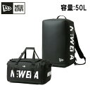 【5/4〜5/5限定★GWクーポン配布中】NEWERA ニューエラ クラブ ダッフルバッグ 50L 2ウェイ プリントロゴ ブラック 14521343 【 トラ...