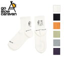 【エントリーでP10倍★23日20:00〜27日01:59】go slow caravan ゴースローキャラバン 刺繍クウォーターソックス 342906 【 靴下 アウトドア キャンプ 】【メール便・代引不可】(4)