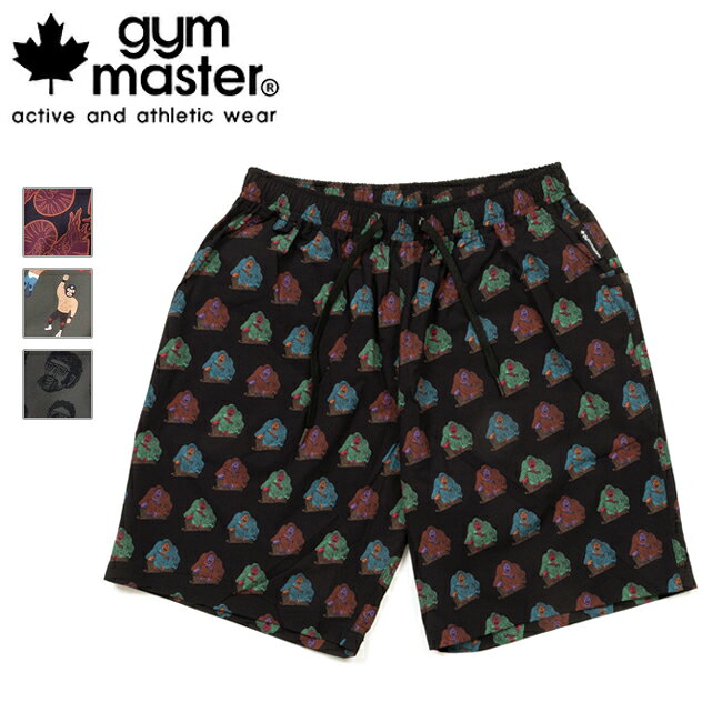 Short, Half Pants - 【エントリーでP10倍★9日20:00-16日01:59まで】gym master ジムマスター UL-GRIDハッピーペイントショーツ G533707 【 ボトムス ショートパンツ 短パン 総柄 軽量 アウトドア 】【メール便・代引不可】【 SS2506T 】
