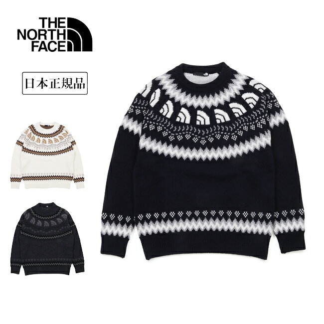 【エントリーでP10倍★11/1 10:00-12/1 09:59まで】THE NORTH FACE ザ・ノース・フェイス Half Dome Nordic Sweater ハーフドームノルディックセーター NT92430 【 日本正規品 トップス ニット アウトドア キャンプ タウンユース 】