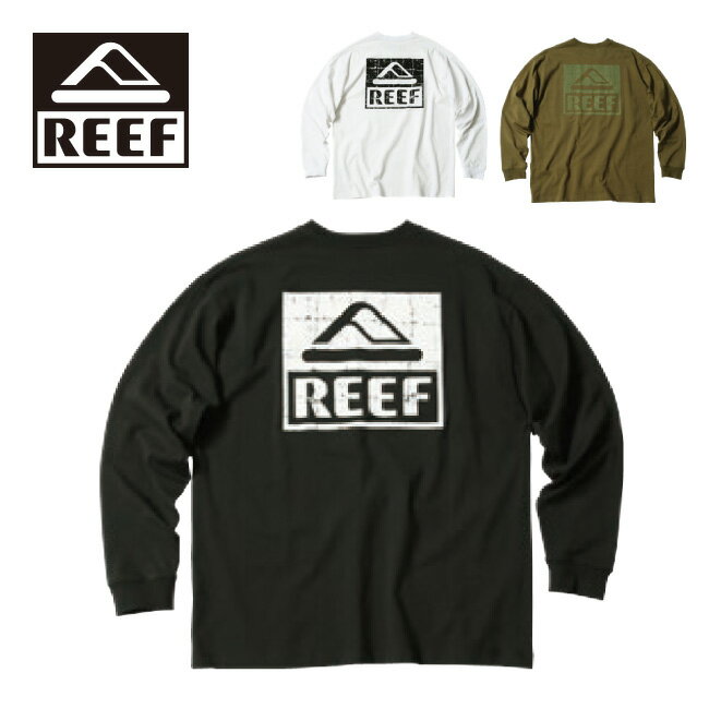 【エントリーでP10倍★11/1 10:00-12/1 09:59まで】REEF リーフ SQUARE LOGO L/S TEE スクエアロゴロングスリーブティー RFTEM2335 【 トップス 長袖 Tシャツ アウトドア 】【メール便・代引不可】