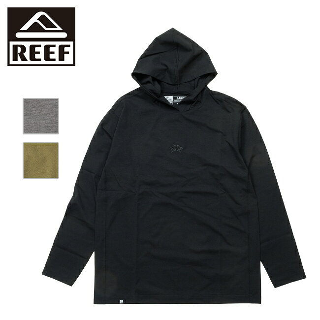 Rakuten - 【エントリーでP10倍★9日20:00-16日01:59まで】REEF リーフ CENTER LOGO RASH HOODIE センターロゴラッシュフーディー RFTEM2526 【 長袖 トップス フード パーカー トレーナー 】