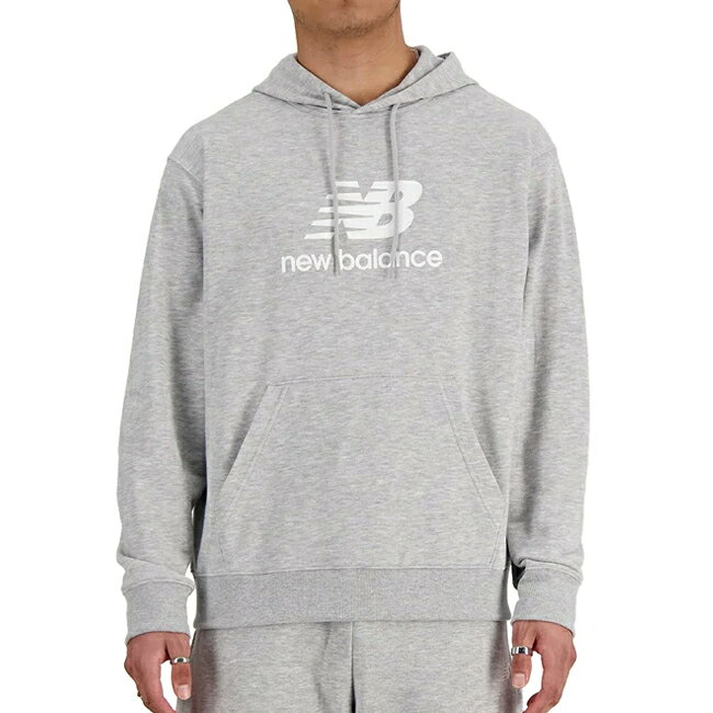 【エントリーでP10倍★9/19 20:00-9/24 01:59まで】New Balance ニューバランス Sport Essentials Stacked Logo スウェットフーディ AG MT41501 【 パーカー トレーナー スポーツ メンズ アウトドア 】