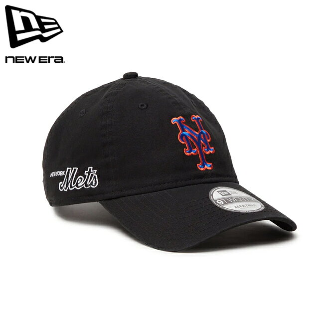 Rakuten - 【エントリーでP10倍★9日20:00-16日01:59まで】NEWERA ニューエラ 9TWENTY MLB Side Patch ニューヨーク・メッツ ブラック 14388718 【 帽子 キャップ 日除け 綿 クロスストラップ ユニセックス アウトドア 】