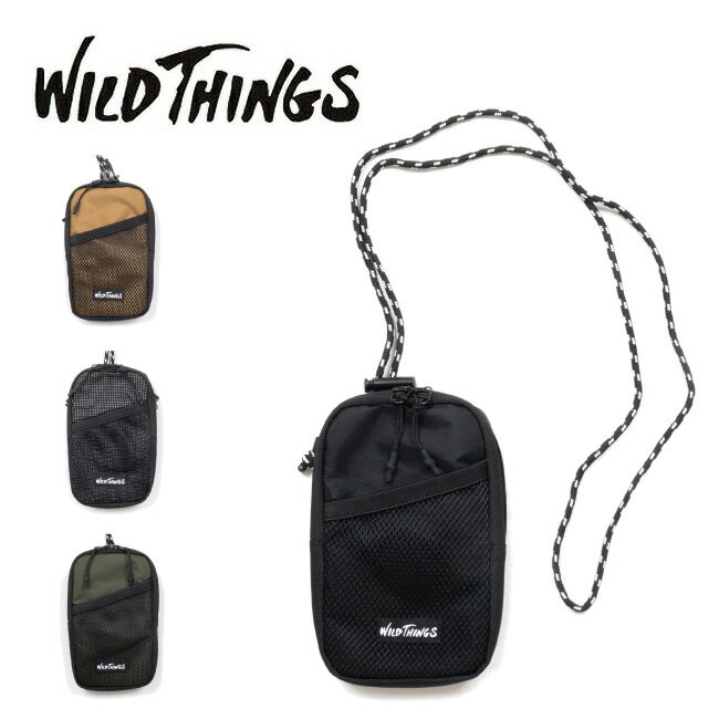 Rakuten - 【エントリーでP10倍★9日20:00-16日01:59まで】WILDTHINGS ワイルドシングス SHOULDER POUCH ショルダーポーチ WT-380-3606 【 小物入れ 収納 雑貨 キャンプ アウトドア フェス 】【メール便・代引不可】