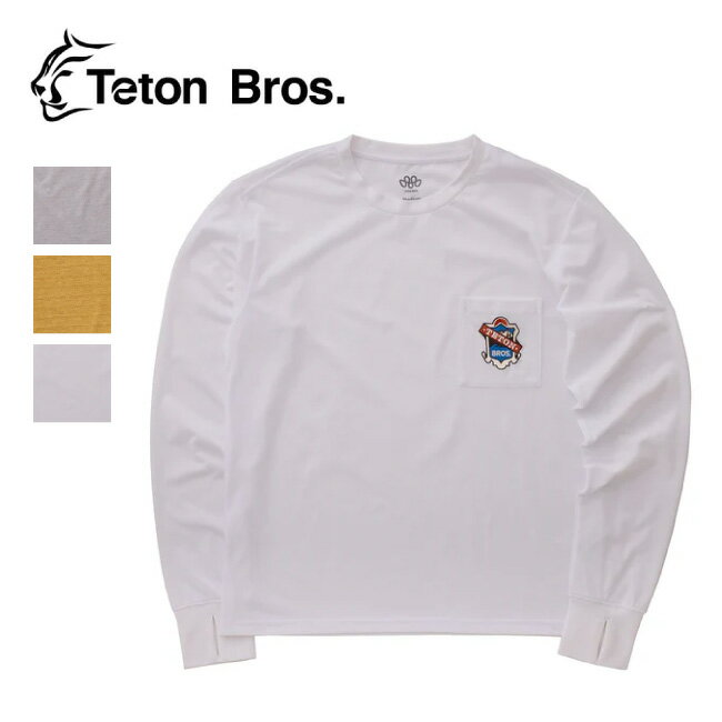 メーカー希望小売価格はメーカーカタログに基づいて掲載していますSpec ブランド名 Teton Bros ティートンブロス 商品名 TB Emblem L/S Tee エンブレムロングスリーブティー メーカー型番 TB253-50 サイズ S：着丈63　バスト100　袖丈66.5　肩幅45M：着丈65　バスト104　袖丈67.5　肩幅46L：着丈67　バスト108　袖丈68.5　肩幅47(単位：cm)※メーカーサイズ参照 カラー GrayYellowWhite 詳細 &nbsp; 人気のグラフィックTシャツアウトドアマインドをイラストに込めた高機能素材のロングスリーブTシャツシリーズです。伸縮性のあるボディはリラックスフィットで、吸汗速乾性、抗菌防臭機能を備え、紫外線をカットするUPF30。リサイクルポリエステル糸を使用しています。TETON BROS. とTonyの想像力から生まれるグラフィックと共にお楽しみください。【素材】Recycled Polyester Jerseyポリエステル 100％※生地の特性上、ストライプのような模様が入っている場合がございますが、品質上問題ございません。 ------------------------------------------------------------ ※モニタやPC環境等により実物と多少色合いが異なって見える場合もございます。 ※外箱がある商品につきましては生産、運搬の過程上、商品の箱(外箱)に多少の汚れや、破れ等が生じる場合がございます。 予めご了承の上お買い求め頂きます様、よろしくお願いいたします。 ※パターン生地を使用している商品によってはパターン位置に個体差がございます。予めご了承下さい。 ※一部商品画像にメーカー提供画像を使用している商品もございますので、仕様が予告なく変更される場合がございます。 ※複数のショッピングモールで同時販売しておりますので、在庫切れになってしまう場合がございます。 厳重に注意し在庫システムで管理を行っておりますが、お買い上げいただいた商品が品切れになってしまう場合がございます。 また、人気商品に関しましても複数のお客様が一度に購入を行い、在庫の反映が間に合わずご購入できてしまう場合がございます。 その際はお客様には必ずご連絡をさせていただきますが、万が一入荷予定がない場合はキャンセルさせていただく場合がございます。 大変申し訳ございませんがあらかじめご了承ください。 ※メール便発送対象商品に関しましては、メール便規定料金にてお送りします。 ※ガス缶などをご使用いただく商品の場合、同メーカーのものをご使用いただくことを推奨しております。 製品不良などが起こった場合、保証対象外となる場合がございます。 ------------------------------------------------------------