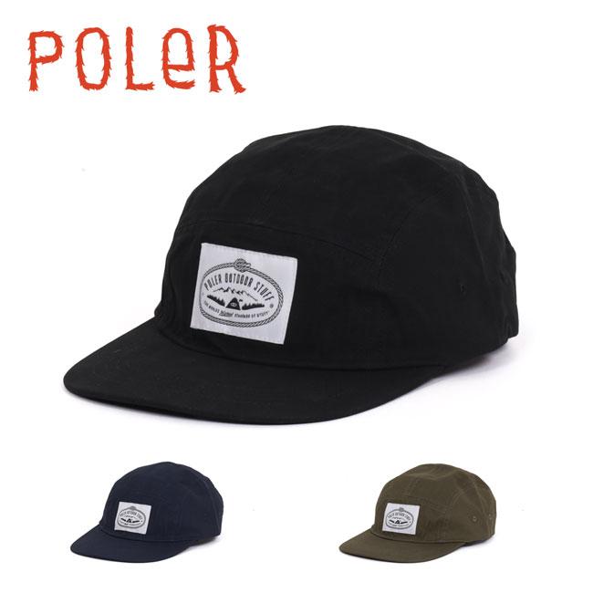 【エントリーでP10倍★4日20:00-11日01:59まで】POLeR ポーラー COTTON 5P CAP コットン5Pキャップ 253MCV0087 【 帽子 日除け キャンプ アウトドア 】