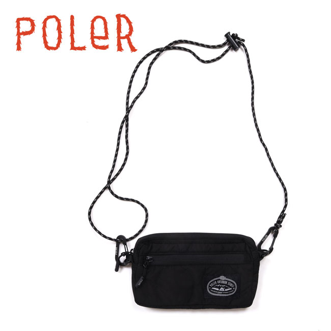 メーカー希望小売価格はメーカーカタログに基づいて掲載していますSpec ブランド名 POLeR ポーラー 商品名 QUILTED 2 WAY POUCH キルテッド2ウェイポーチ メーカー型番 253MCV0125 サイズ 縦約9cm×横約18cm×マチ約2.5cm※自社採寸のため、多少の誤差はあらかじめご了承ください。 カラー BLACK 詳細 &nbsp; ・カラビナ付き・コードロックで長さを調整できます。【POLeR】サーファー、スケーター、スノーボーダーのライフスタイルをミックスした新感覚アウトドアブランドとして2010年に立ち上がった「POLER」。ロードトリップのバイブスからインスパイアされたアイテムは、遊び心と優しさが溢れる自由度の高いデザインに仕上がっています。私たちは、日常の冒険やすべての人のために、楽しく実用的なアウトドア用品やアパレルを製造しています。 ------------------------------------------------------------ ※モニタやPC環境等により実物と多少色合いが異なって見える場合もございます。 ※外箱がある商品につきましては生産、運搬の過程上、商品の箱(外箱)に多少の汚れや、破れ等が生じる場合がございます。 予めご了承の上お買い求め頂きます様、よろしくお願いいたします。 ※パターン生地を使用している商品によってはパターン位置に個体差がございます。予めご了承下さい。 ※一部商品画像にメーカー提供画像を使用している商品もございますので、仕様が予告なく変更される場合がございます。 ※複数のショッピングモールで同時販売しておりますので、在庫切れになってしまう場合がございます。 厳重に注意し在庫システムで管理を行っておりますが、お買い上げいただいた商品が品切れになってしまう場合がございます。 また、人気商品に関しましても複数のお客様が一度に購入を行い、在庫の反映が間に合わずご購入できてしまう場合がございます。 その際はお客様には必ずご連絡をさせていただきますが、万が一入荷予定がない場合はキャンセルさせていただく場合がございます。 大変申し訳ございませんがあらかじめご了承ください。 ※メール便発送対象商品に関しましては、メール便規定料金にてお送りします。 ※ガス缶などをご使用いただく商品の場合、同メーカーのものをご使用いただくことを推奨しております。 製品不良などが起こった場合、保証対象外となる場合がございます。 ------------------------------------------------------------