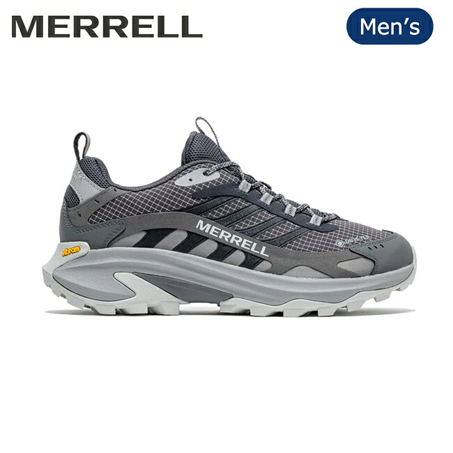 Merrell - MERRELL メレル MOAB SPEED 2 GORE-TEX モアブスピード2ゴアテックス Asphalt J037515 【 メンズ スニーカー 靴 軽量 防臭加工 透湿防水 通気性 ハイキング アウトドア 】