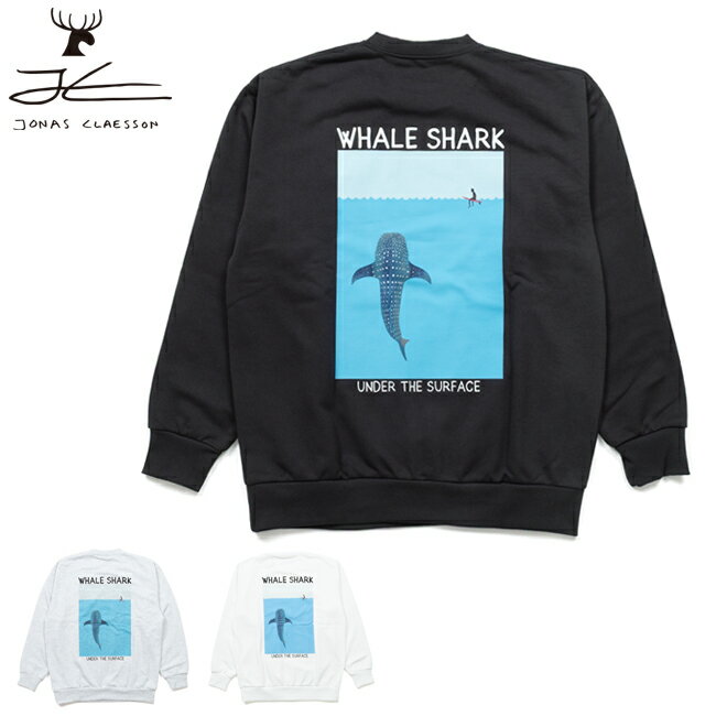 Rakuten - 【エントリーでP10倍★9日20:00-16日01:59まで】JONAS CLAESSON ジョナスクレアッソン WhaleShark SWT ホエールシャークSWT 10-23-3939-00011 【 トップス 長袖 トレーナー プルオーバー レギュラーフィット キャンプ アウトドア 】