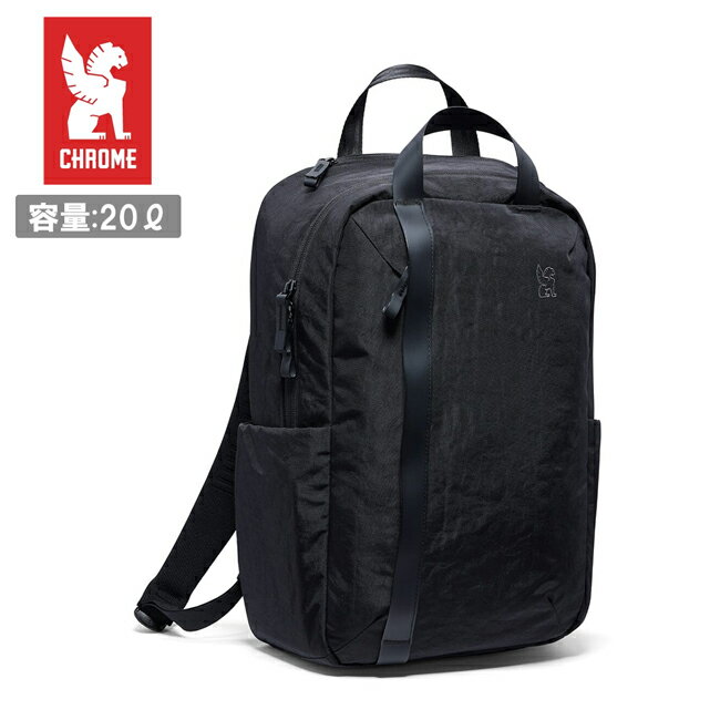 Rakuten - 【エントリーでP10倍★9日20:00-16日01:59まで】CHROME クローム Highline 20L Backpack ハイライン20Lバックパック BG383BK Black 【 リュック カバン PC 通勤 通学 旅行 トラベル アウトドア キャンプ 】