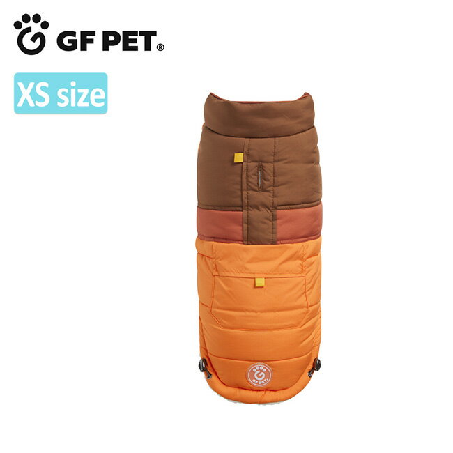 GF PET ジーエフペット CAMPLIFE PUFFER キャンプライフパファー Orange XS 【 犬用品 散歩 アウター 保温 撥水 冬用 】