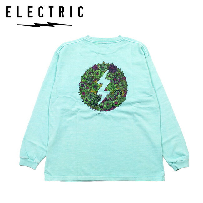 Rakuten - 【エントリーでP10倍★9日20:00-16日01:59まで】ELECTRIC エレクトリック Botanical L/S Tee ボタニカルロングスリーブティー Pigment Mint E26ST19P 【 トップス 長袖 Tシャツ 綿 コットン キャンプ アウトドア 】【メール便・代引不可】