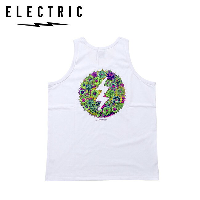 ELECTRIC エレクトリック Botanical Tank ボタニカルタンク White E26ST20 【 ノースリーブ タンクトップ トップス 綿 コットン アウトドア 】【メール便・代引不可】