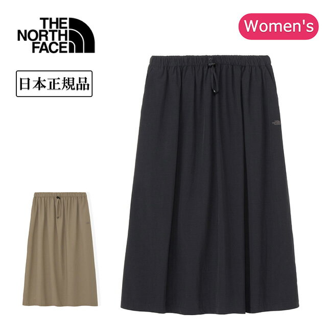 【対象商品￥11,000以上購入の方に先着でステッカープレゼント】THE NORTH FACE ザ・ノース・フェイス Journeys Gather Skirt ジャーニーギャザースカート NBW32660【 レディース ウィメンズ UPF50+ UVカット 】
