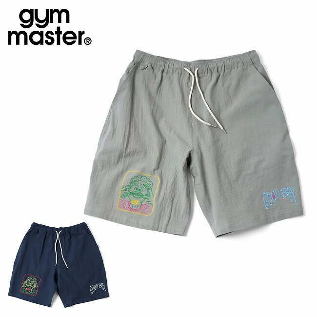 乐天商城 - gym master ジムマスター GOOD BOY 刺繍ショーツ G721748 【 ボトムス ショートパンツ 短パン アウトドア コットン 綿 】