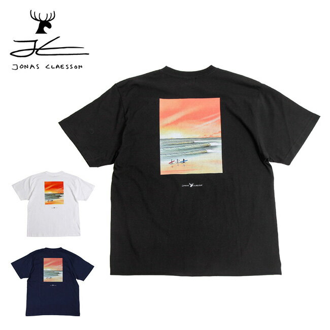 Rakuten - 【エントリーでP10倍★9日20:00-16日01:59まで】JONAS CLAESSON ジョナスクレアッソン Sunset Bay Tee サンセットバイティー JC-2026SS-3 【 トップス 半袖 Tシャツ 綿 コットン アウトドア 】【メール便・代引不可】